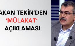 Milli Eğitim Bakanı Yusuf Tekin’den Öğretmen Alımları ve Okul Yemeği Açıklamaları